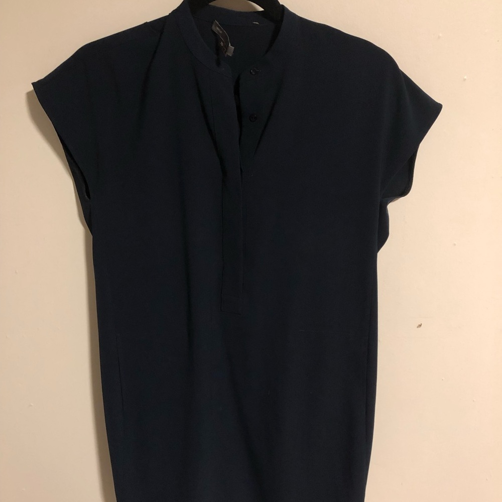 VINCE navy shift dress